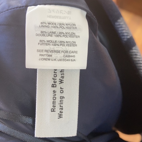 J. Crew Plaid Ruffle Double-Serge Wool Skirt - Picture 9 of 9